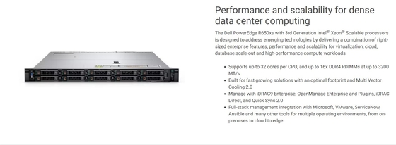 DELL EMC PowerEdge R650 Enterprise Level Intel Xeon 4310 1U Rack-Server